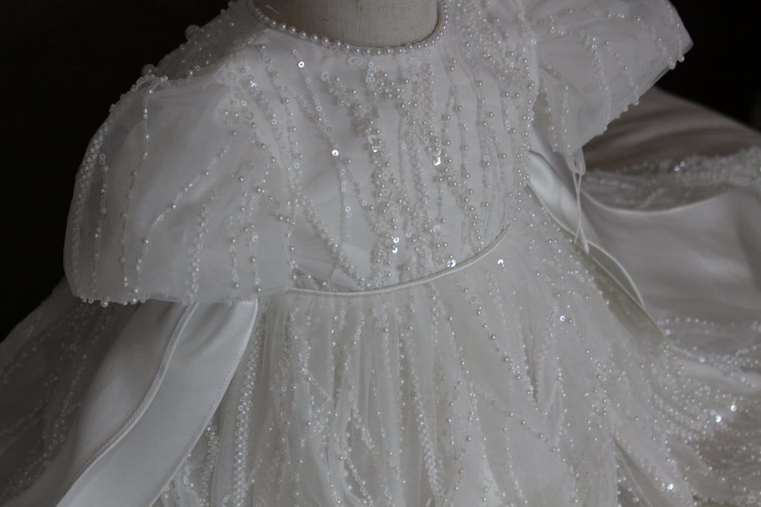 Baptism and Christening gown by Atelier Gabriella, made to order in Melbourne