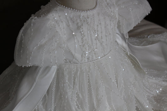 Baptism and Christening gown by Atelier Gabriella, made to order in Melbourne